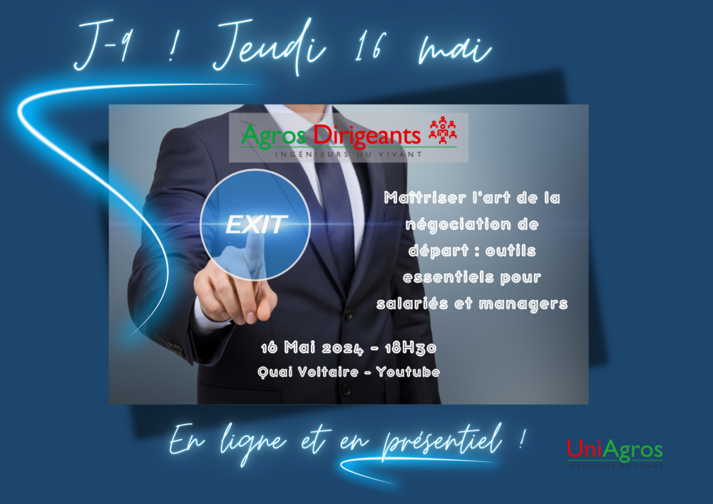 Le 16 mai - Maîtrisez l'art de la négociation de départ